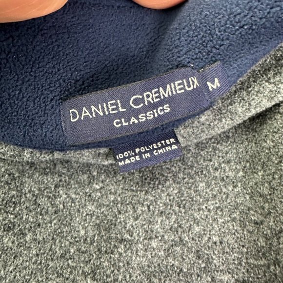 Daniel Cremieux Mens Sweater Medium Gray Full Zip Mock‎ Neck Knit Pullover - Picture 5 of 10